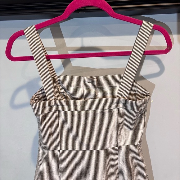 Hollister XS white and blue striped‎ jumper dress - Picture 2 of 8